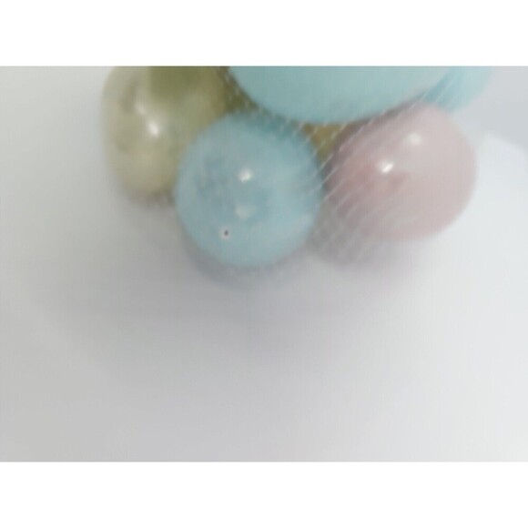 2 PK- 12 Pastel Silver Marbleized Plastic Easter Egg Vase Fill Spring Home Decor - Picture 5 of 6